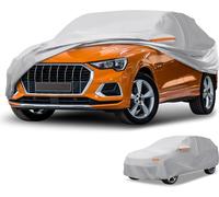 1 Housse Voiture Universelle Imperméable Toutes Saisons Extérieur Automobile Anti-Uv Protection Solaire Pluie Complète Film Aluminium Coton Ton Argent Suv Longueur Jusqu'À 181"