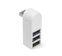 1 hub USB 2.0/3.0 haute vitesse, répartiteur multi-USB, 4 ports extenseur, extenseur USB, accessoires informatiques pour ordinateur portable et PC (couleur : blanc)