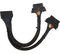 1 IN 2 OBD2 Extension Cable 16Pin 30cm Length Male to Dual Female Diagnostic Adapter Cable