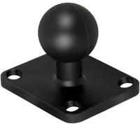 1 Inch Ball Head Adapter,Ram Ball Mount Adapter With 4 Mounting Holes,Ball Mount Adapter With Square Mount Base,Gps Ball Head Adapter,Bike/Motorcycle Accessories