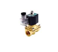 1 inch Brass Normally Closed Solenoid Valve 220V 12V 24V Direct Acting Solenoid Valve with LED Light(DC12V)