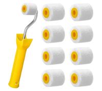 1 Inch Mini Paint Rollers for Touch Up Trim or Corner, Extra Small Paint Wool Brushes, Mini Painting Tool