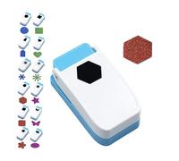 1 Inch Square Punch, 2025 New 1 Inch Squares Paper Punch, Craft LeverPunch, 12 Shapes for DIY Handicrafts, Cardboard/Corrugated Paper/Aluminum Sheet/Copper Sheet (Style 4)