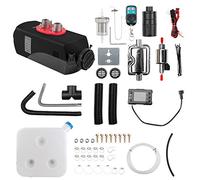 1 INCHHOME Chauffe-air diesel 2KW / 5KW / 8KW Chauffage de stationnement de camion de bateau de voiture 12V avec interrupteur LCD (Fibre de carbone noir, 2kw vieille télécommande)