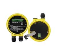 1 indicateur de niveau à ultrasons 4-20 mA sortie RS485 capteur intégré capteur de niveau de matériau transmetteur de niveau contrôleur de niveau d'eau(0-8M 4-20mA DC24V)