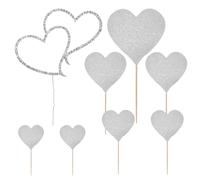 1 Insert En Strass En Forme De Cœur, 1 Ensemble D'Inserts D'Amour, Décoration De Gâteau De Mariage, Décorations De Mariage, Décoration De Gâteau De Félicitations
