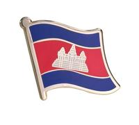 1 Insigne D'Épingle De Drapeau Du Cambodge,Broche De Revers En Émail Artisanal Du Cambodge,Insignes Nationaux Du Cambodge,Insigne Pour Pulls,Foulards,Sacs À Dos,Décorations Pour Femmes Et Hom
