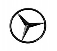 1×Insigne Étoile logo emblème arrière coffre noir brillant Adaptation Mercedes benz Classe C W205 de 2014 à 2020