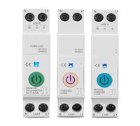 1 interrupteur 9 VAP 63 A 1P+N, compteur d'énergie, mesure kWh, surveillance, disjoncteur, relais temporisé(TOB9-63T No metering,10A)