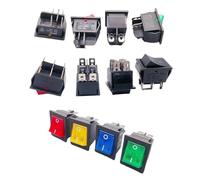 1 interrupteur à bascule, 30/40 A, 250 V CA, courant élevé, marche/arrêt, spécialement conçu for les machines à souder, KCD4, pointe en argent sterling.(Blue)