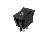 1 interrupteur à bascule DC 12 V 35 A 4 broches universel for automobile et moto, interrupteur à bascule for feu antibrouillard LED ASW-17D(Blue LED)