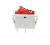 1 interrupteur à bascule KCD3, 3 broches, 2 positions ON-OFF ON-OFF-ON, interrupteur d'alimentation lumineux 16A 250V 20A 125V AC for équipement électrique et contrôle de circuit(3PIN Red White)