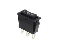 1 interrupteur à bascule KCD3, 3 broches, 2 positions ON-OFF ON-OFF-ON, interrupteur d'alimentation lumineux 16A 250V 20A 125V AC for équipement électrique et contrôle de circuit(3P 3PIN Black)