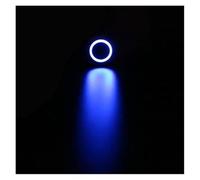 1 interrupteur à bouton en métal à réinitialisation automatique LED 12 mm 3 V 5 V 6 V 12 V 24 V 220 V Bouton instantané Bouton LED à réinitialisation automatique(Blue,3V)