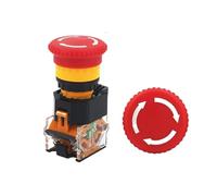 1 interrupteur à bouton-poussoir d'arrêt d'urgence autobloquant LA38-11ZS de 22 mm(White Arrows)