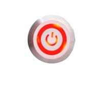 1 interrupteur à bouton-poussoir en métal étanche et autobloquant de 22 mm avec LED(Red,MOMENTARY_48V)