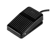 1 interrupteur à pédale électrique en plastique marche/arrêt 1 interrupteur à pied momentané en métal antidérapant AC250V 10A(BLACK 16CM)