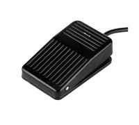 1 interrupteur à pédale électrique en plastique SPDT marche/arrêt 1NO 1NC, interrupteur d'alimentation à pied momentané en métal antidérapant AC250V 10A(BLACK 2M)