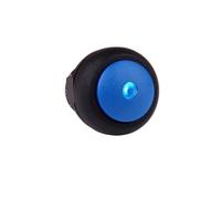 1 interrupteur autobloquant 12 mm 2,4 V 6 V 12 V 24 V LED démarrage électrique 12 mm(Blue,MOMENTARY_LED 24V)