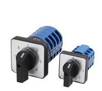 1 interrupteur combiné rotatif LW26, commutateur de conversion universel 3 vitesses, 4 vitesses, 6 vitesses, 8 vitesses, commutateur de commutation multi-vitesses(2sections 1-3levels,63A M2 64X64mm)