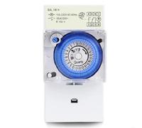 1 interrupteur horaire SUL181H for chauffe-eau et distributeur d'eau. Protection contre les pics de consommation. Installation facile et compacte.