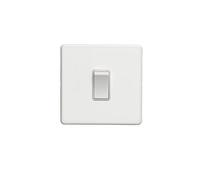 1 interrupteur intermédiaire plat caché blanc à bascule blanc