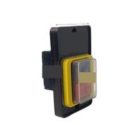 1 interrupteur KAO-5, bouton poussoir marche/arrêt, réinitialisation, verrouillage, 10 A, 220 V, 380 V, étanche, for machine de découpe, perceuse d'établi(Without Base)