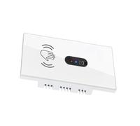 1 Interrupteur Mural Infrarouge avec Capteur IR, Sans Contact, Panneau en Verre, Alimentation Électrique, Prise US