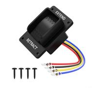 1 interrupteur stabilisateur de fermeture éclair étanche IP66 3 voies interrupteur à bascule 12 V 20 A inverseur de polarité momentané ON-OFF-ON pour Lippert Electric Power Jack pour camping-car