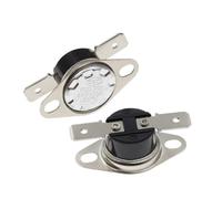 1 interrupteur thermostatique KSD301 normalement ouvert, 10 A, 250 V, angle de fermeture de 0 à 160 °C, en bakélite, avec capteur de température 50/60/65 °C.(70 degree,Normally Closed)