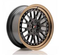 1 jante alu Japan Racing JR10 16x7 ET30 4x100-108 MatBlk BzLip avec bague 67,1