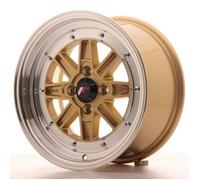 1 jante alu Japan Racing JR31 15x7.5 ET20 4x100 Gold avec bague 73,1