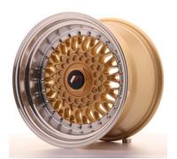 1 jante alu Japan Racing JR9 15x9 ET10 4x100-108 Gold avec bague 74,1