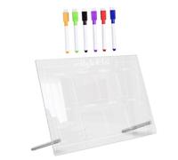 1 Jeu Babillard réinscriptible tableau présentoir planches calendrier clair du réfrigérateur semainier babillard acrylique à la maison planche de planificateur brosse Transparent Operitacx
