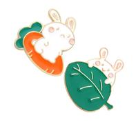 1 Jeu Broches Émail Cartoon Épingles Adorables Pour Vêtements Et Sacs Accessoires De Mode Féminins 2 Pièces