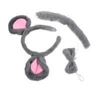 1 Jeu coiffe de rat déguisement de souris cerceau de cheveux oreilles de souris accessoires de noel deguisement souris couvre-chef de costume de souris bandeau d'animaux en tissu Didiseaon