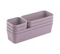 1 jeu d’organiseurs de tiroirs, boîte de rangement, système de séparation unique, réglable, lilas