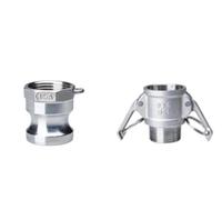 1 jeu d'adaptateurs de raccord Camlock DN25 1 "Type A + B/A + C/A + D/A + DC, connecteur en acier inoxydable 304, coupleur à dégagement rapide(A and B)