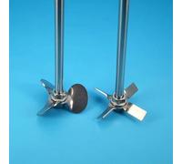 1 jeu d'agitateurs à trois pales/pales croisées en acier inoxydable for mélange en laboratoire - 40 mm à 120 mm avec pales/arbres à 45°(40x8x250mm Type-2)