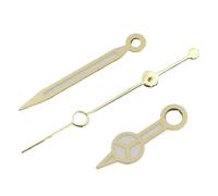 1 jeu d'aiguilles de montre 12,5 x 12 x 8 mm, vertes et lumineuses, for mouvement NH35, NH36, 7S26, 7S36, 4R35, 4R36(Gold)