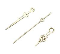 1 jeu d'aiguilles de montre 14 x 12,5 x 8,5 mm, non lumineuses, for mouvement NH35, NH36, 7S26, 7S36, 4R35, 4R36(Gold)