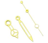1 jeu d'aiguilles de montre for mouvement NH35/36/4R/7S, vert lumineux, 3 broches, 8 mm, 12 mm, 12,5 mm, accessoires(02 Gold)