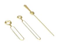1 jeu d'aiguilles de montre NH35, aiguilles vertes lumineuses for aiguilles de montre NH34, NH35, NH36, NH35(GOLD)