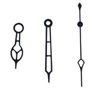 1 jeu d'aiguilles de montre NH35 NH36 NH38 7S26 7S36 4R35 4R36, aiguilles noires, argentées, or rose, vertes et lumineuses(Black)