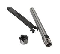 1 jeu d'arbres C12 ER8 ER11 C12 ER16 ER20 + 1 clé 100L 150L 200L mandrin à pince tige droite 12 mm tige d'extension for fraiseuse CNC(C12-ER8M-150L)