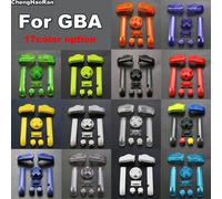1 jeu de 17 couleurs de haute qualité AB coloré L R boutons claviers pour Gameboy Advance boutons cadre pour GBA D Pads boutons marche/arrêt Through sky blue