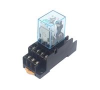 1 jeu de bobines MY4NJ AC12V AC24V DC12V DC24V AC110V AC220V HH54P 5A 220V Relais électromagnétique miniature à usage général avec base(AC12V)