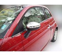 1 jeu de bouchons de rétroviseurs en acier inoxydable chrome pour Fiat 500 à ...