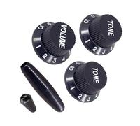 1 jeu de boutons de contrôle du volume de guitare - Texture ergonomique - Convient pour guitare électrique - Volume et tonalité