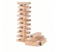 1. Jeu de bureau interactif avec blocs empilables en bois numérique 2. Ensemble de tour d'empilage Strongman Jenga Taille Unique,Style 2,Pack combinébois